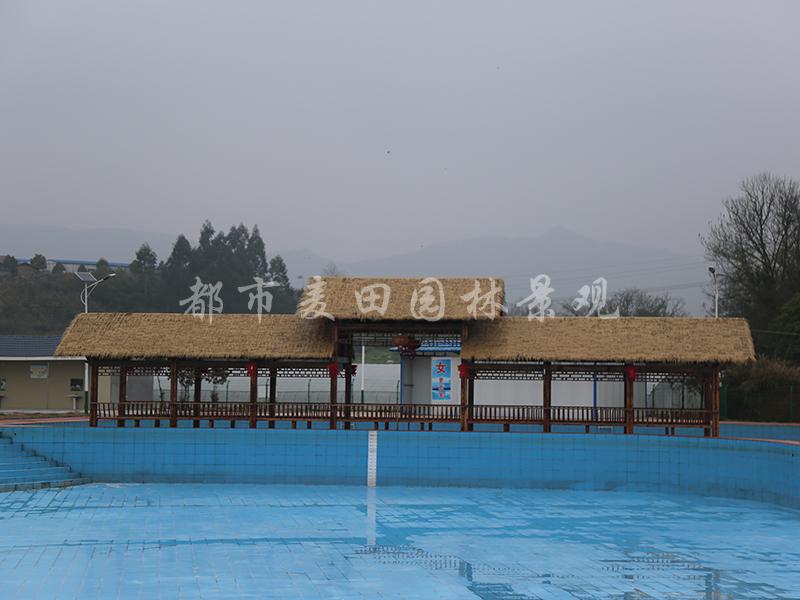 中式長(cháng)廊（蓋茅草）2